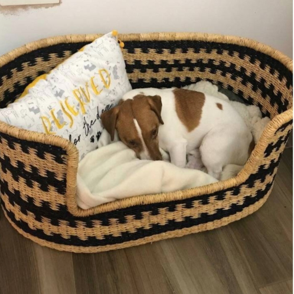 Comfortable Dog Basket Bed | dog bed large | best dog beds | luxury dog bed | dog basket | puppy furniture