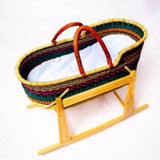 Handmade Bassinet | Beautiful Bassinet | Moses basket and stand | Bassinet with rocker