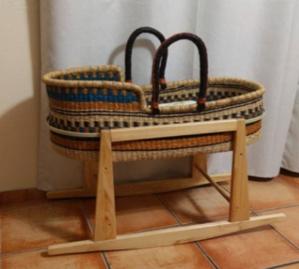 Handmade Bassinet Beautiful Moses Basket Baby Girl Bassinet Bassinet with Stand African baby basket Baby Crib