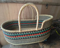 American style bassinet | Handmade Bassinet | Moses basket with stand | Light colour bassinet |