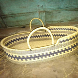 Handmade Bassinet | Handwoven Moses Basket | Moses basket with stand | Gender neutral bassinet | African Bassinet