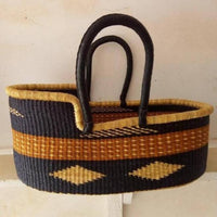 Handmade Bassinet | Beautiful Bassinet | Bassinet with rocker | Moses basket and stand | Traditional African bassinet